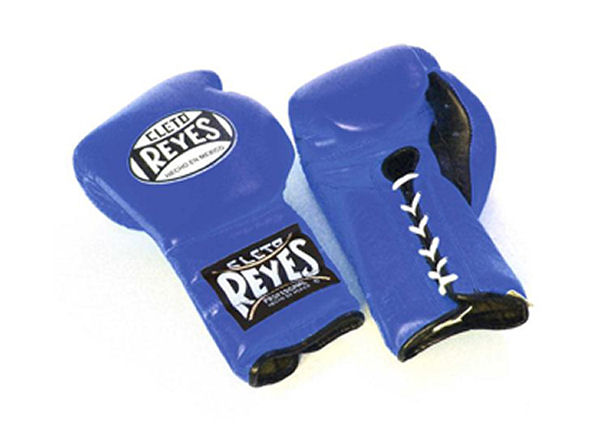 Cleto Reyes 16oz Lace Up Pro Sparring Training Gloves - Blue